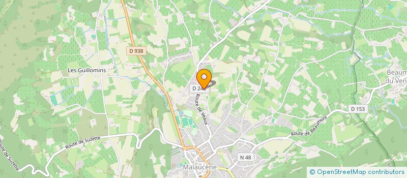 localisation de l'entreprise DIFFUSION ET VALORISATION DE LA RECHERCHE EN ARCHEOLOGIE PREHISTORIQUE  MALAUCENE