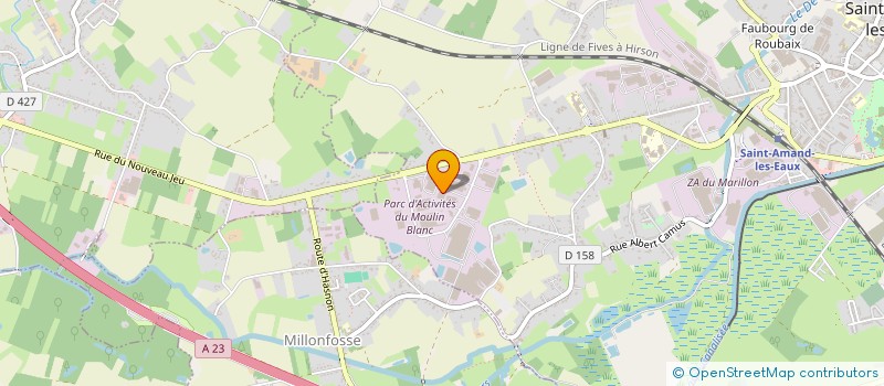 localisation de l'entreprise DIFFUSION ETUDES COORDINATION DU NORD à SAINT-AMAND-LES-EAUX