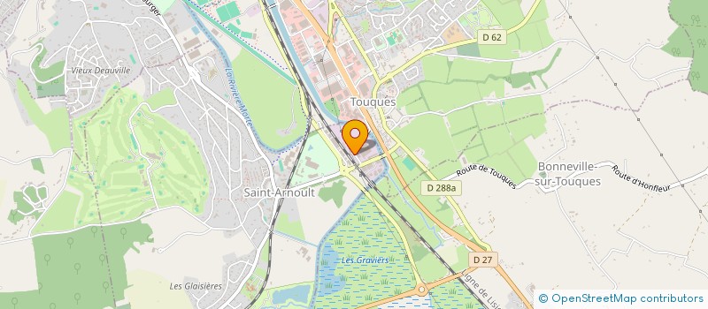 localisation de l'entreprise DIFFUSION FOURNITURES PAPETERIE BUREAU à TOUQUES