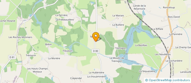 localisation de l'entreprise DIFFUSION FOURNITURES TREDAN à ANDE