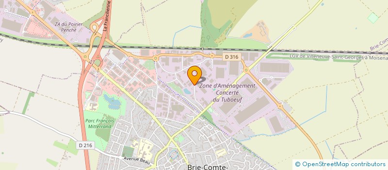 localisation de l'entreprise DIFFUSION FRANCAISE DES ADHESIFS à BRIE-COMTE-ROBERT