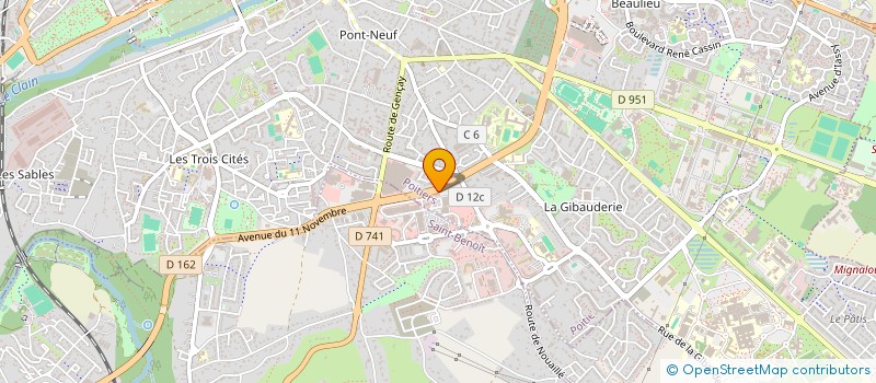 localisation de l'entreprise DIFFUSION FRANCE INDUSTRIE SARL à POITIERS