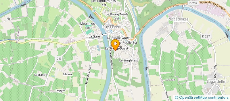 localisation de l'entreprise DIFFUSION FRANCE LECTURE  PUY-L'EVEQUE