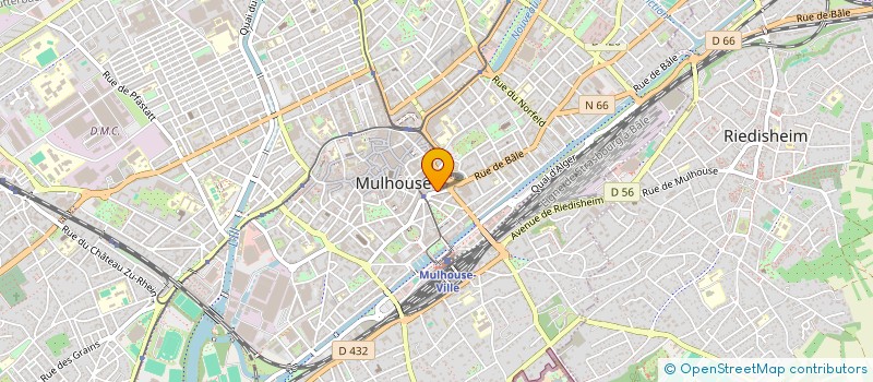 localisation de l'entreprise DIFFUSION GESTION COMMERCIAL IMMOBILIERE  MULHOUSE