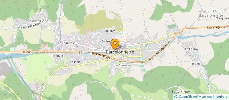 localisation de l'entreprise DIFFUSION IMMOBILIER à BARCELONNETTE