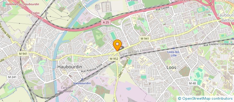 localisation de l'entreprise DIFFUSION IMMOBILIERE ASSURANCE SERVICE  HAUBOURDIN