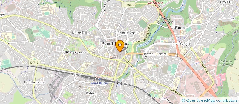 localisation de l'entreprise DIFFUSION IMMOBILIERE NOUVELLE à SAINT-BRIEUC