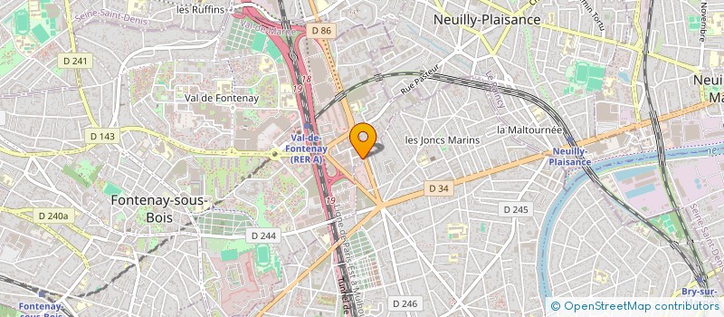 localisation de l'entreprise DIFFUSION INFORMATIQUE FRANCAISE à FONTENAY-SOUS-BOIS