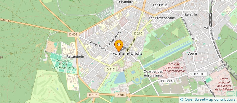 localisation de l'entreprise DIFFUSION INTER BROCANTE ANTIQUITE à FONTAINEBLEAU