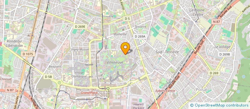 localisation de l'entreprise DIFFUSION INTERCULTURELLE OEUVRES CHANSONS à GRENOBLE