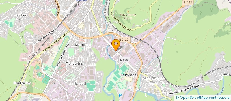 localisation de l'entreprise DIFFUSION INVESTISSEMENTS à AURILLAC