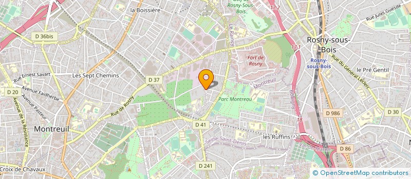 localisation de l'entreprise DIFFUSION JEUX à MONTREUIL