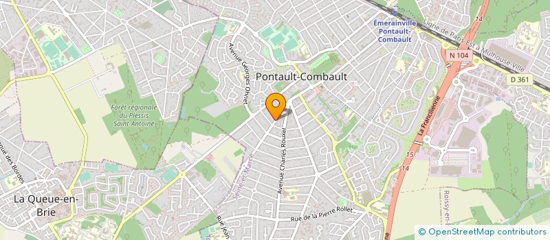localisation de l'entreprise DIFFUSION MATERIAUX DE CONSTRUCTION à PONTAULT-COMBAULT