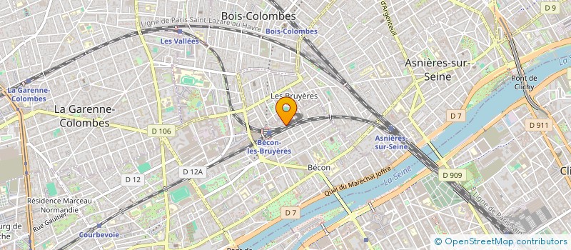 localisation de l'entreprise DIFFUSION MATERIEL INFORMATIQUE à COURBEVOIE