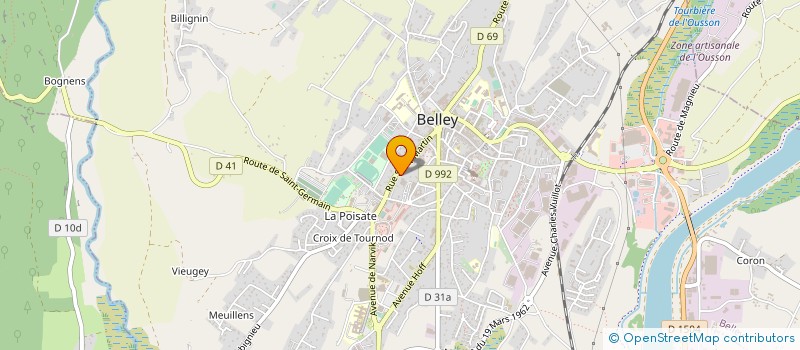 localisation de l'entreprise DIFFUSION MUSICALE BELLEYSANE  BELLEY
