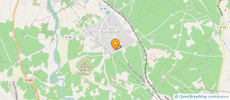 localisation de l'entreprise DIFFUSION NARBONNE à PUISSALICON