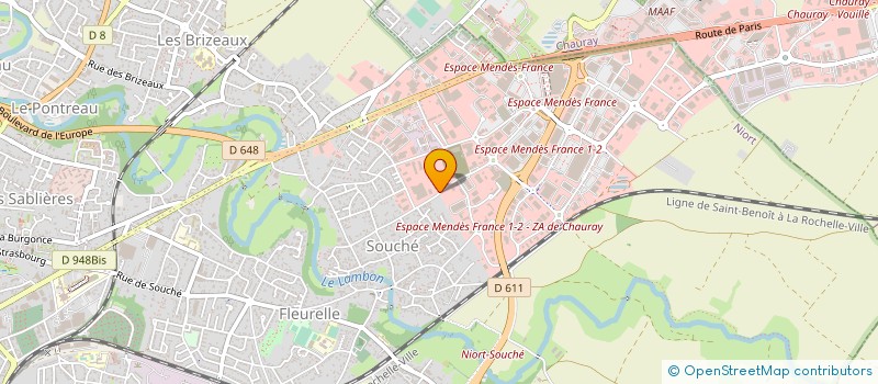 localisation de l'entreprise DIFFUSION NIORTAISE DE PRESSE à NIORT