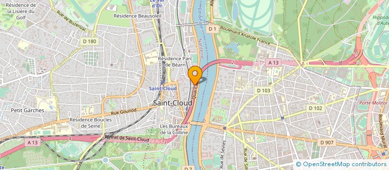 localisation de l'entreprise DIFFUSION NUMERIQUE SARL à SAINT CLOUD
