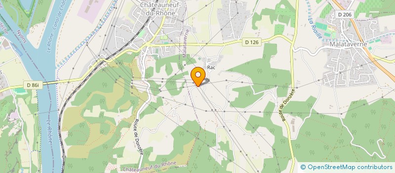 localisation de l'entreprise DIFFUSION PIZZA NOSTRA  CHATEAUNEUF-DU-RHONE