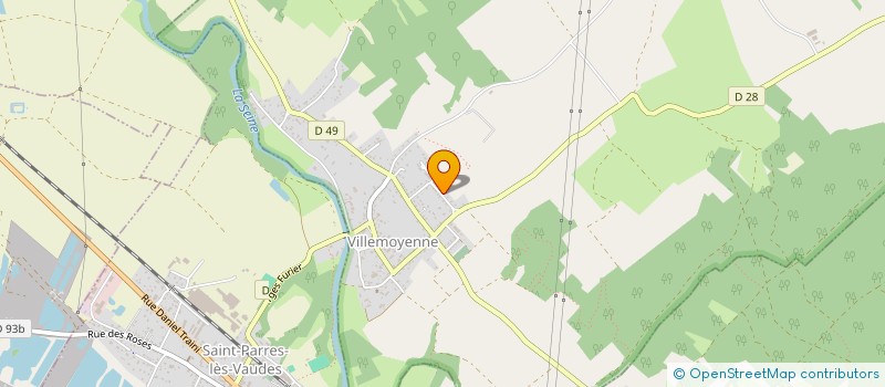 localisation de l'entreprise DIFFUSION POIDS LOURDS  SAINT-PARRES-LES-VAUDES
