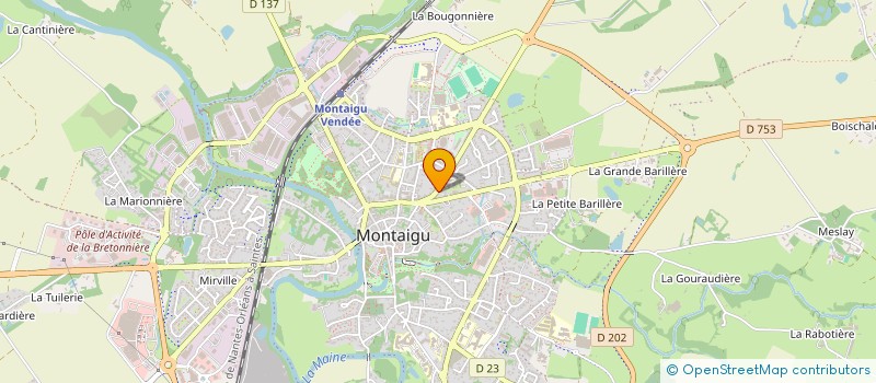 localisation de l'entreprise DIFFUSION PRODUITS BATIMENT & ACCESSOIRE à MONTAIGU-VENDEE