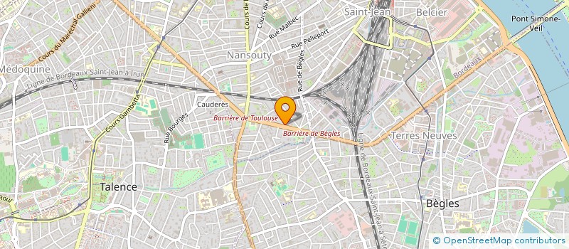 localisation de l'entreprise DIFFUSION PUBLICATION EDITION à BORDEAUX