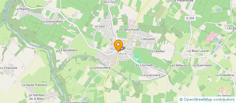 localisation de l'entreprise DIFFUSION PUBLICITAIRE DE L'OUEST à CHATEAU-THEBAUD