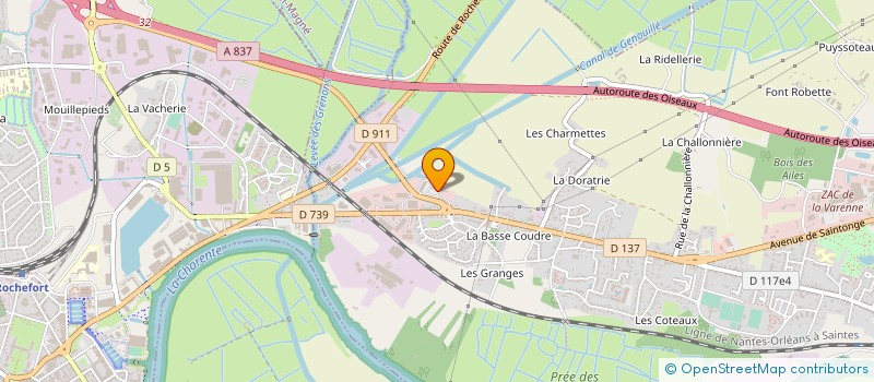 localisation de l'entreprise DIFFUSION ROCHEFORT BOIS MENUI à TONNAY-CHARENTE