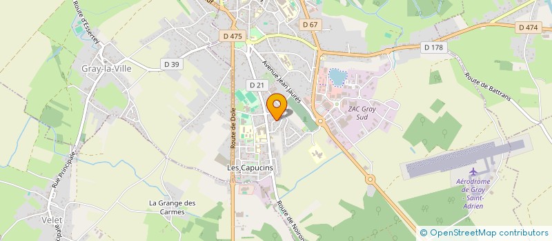 localisation de l'entreprise DIFFUSION SERVICE à GRAY