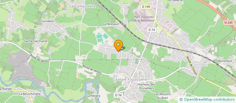 localisation de l'entreprise DIFFUSION SERVICES  LA HAIE-FOUASSIERE