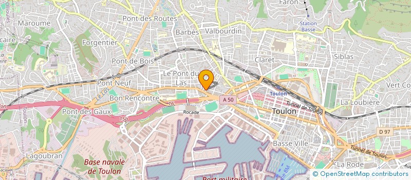 localisation de l'entreprise DIFFUSION SPECIALITE ITALIENNE FUSCOBERT  TOULON