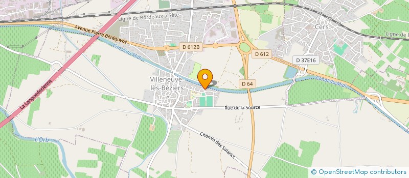 localisation de l'entreprise DIFFUSION SUD INDUSTRIE à VILLENEUVE-LES-BEZIERS