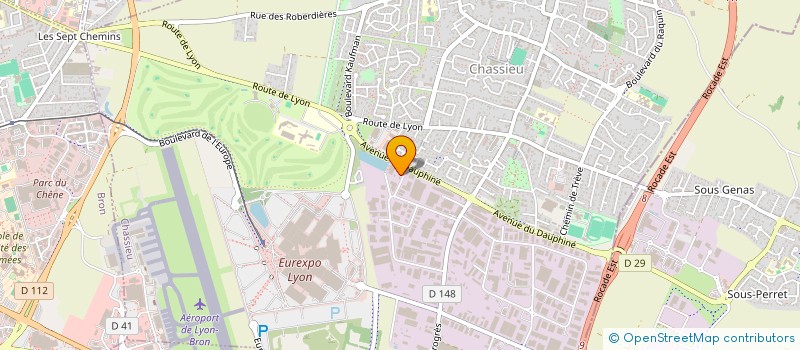 localisation de l'entreprise DIFFUSION SYSTEME  CHASSIEU