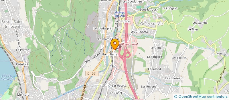 localisation de l'entreprise DIFFUSION TECHNIQUE DU BATIMENT à GRESY-SUR-AIX