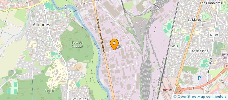 localisation de l'entreprise DIFFUSION TECHNIQUE SYSTEME  LE MANS