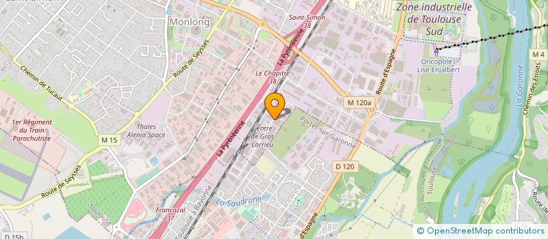 localisation de l'entreprise DIFFUSION TEXTILE DU MIDI (EN ABREGE DTM) à TOULOUSE