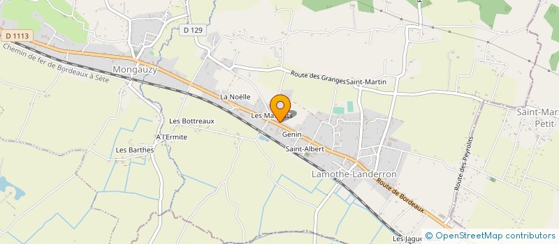 localisation de l'entreprise DIFFUSION THERMIQUE GIRONDINE à LAMOTHE-LANDERRON