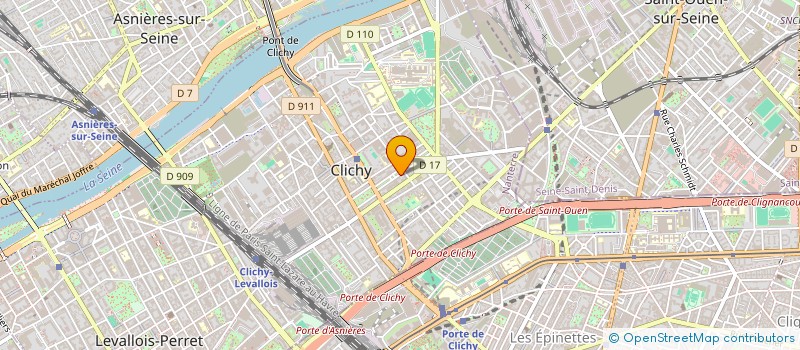localisation de l'entreprise DIFFUSION TRANSPORT à CLICHY