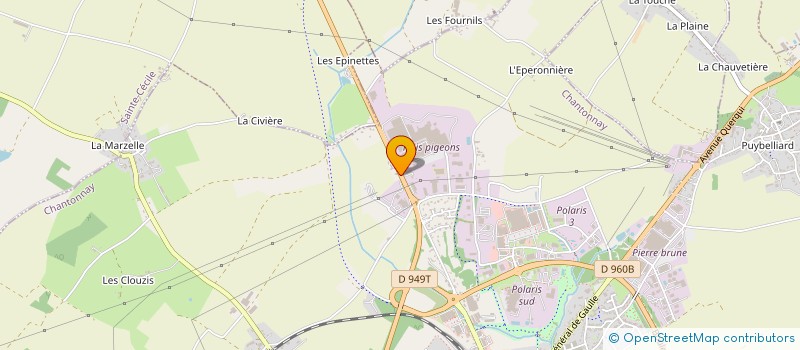 localisation de l'entreprise DIFFUSION VENDEENNE AUTOMOBILE ET CARROSSERIE  CHANTONNAY