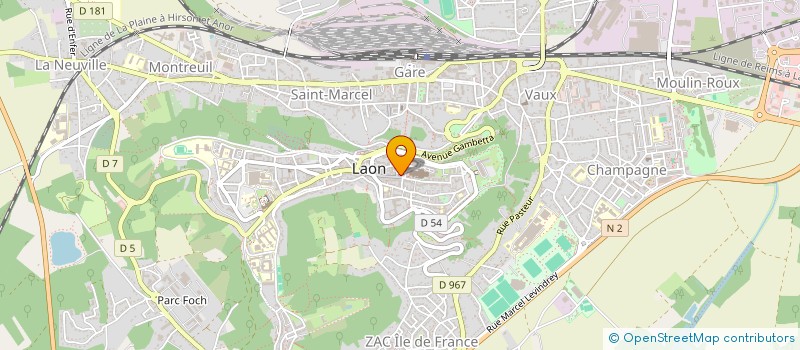 localisation de l'entreprise DIFFUSION VESTIMENTAIRE DU LAONNOIS à LAON