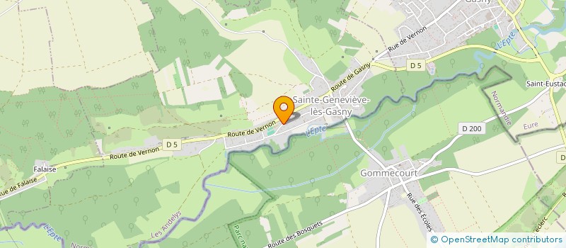 localisation de l'entreprise DIFI - DEPANNAGE ET INSTALLATION DE FERMETURES INDUSTRIELLES  SAINTE-GENEVIEVE-LES-GASNY