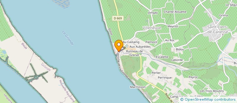 localisation de l'entreprise DIFIL  VILLENEUVE