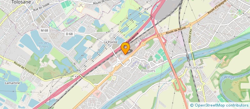 localisation de l'entreprise DIFINANCE  ROQUES