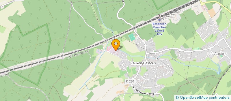localisation de l'entreprise DIFRA à LES AUXONS