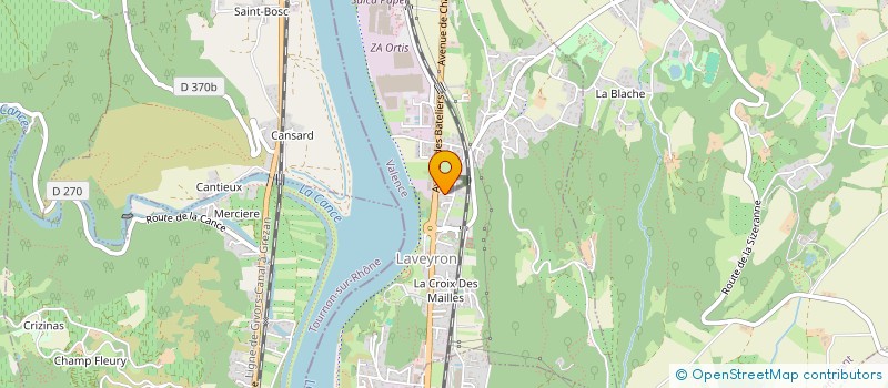 localisation de l'entreprise DIFRANC  LAVEYRON