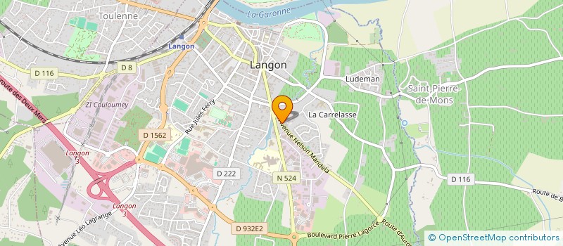 localisation de l'entreprise DIG ON à LANGON