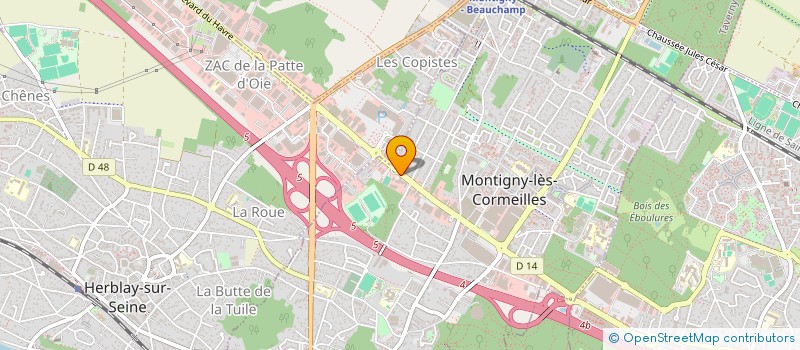 localisation de l'entreprise DIGAME à MONTIGNY-LES-CORMEILLES