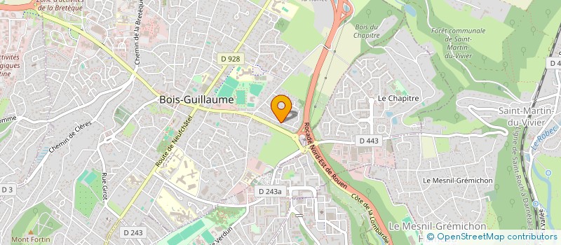 localisation de l'entreprise DIGAMMA à BOIS-GUILLAUME