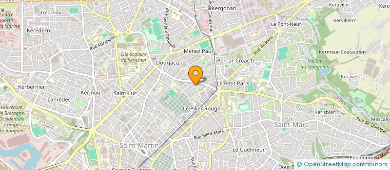 localisation de l'entreprise DIGEMER (RESEAU D'HOSPITALITE POUR DES DEMANDEURS D'ASILE DU PAYS DE BREST) à BREST