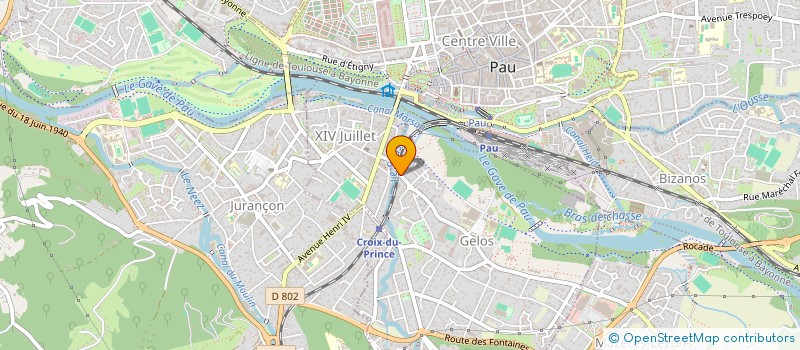 localisation de l'entreprise DIGEON  GELOS